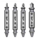 $22 Milwaukee Steel Screw Extractor Set 4 pc