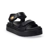 $40 SO  Loreen Buckle Footbed Women's Sandals, wom