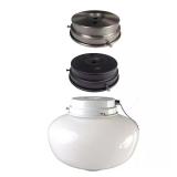 $20 1-Light Multi-Finish Ceiling Fan Globe Kit