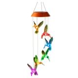 $26 6-Light White Solar LED Outdoor Pendant Light