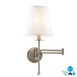 $80 allen + roth Zooey 8-in W 1-Light Brushed Nick