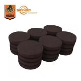 $9 Ultimate 1-1/2 in. Brown Round Self-Adhesive Fu