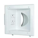 $37 White 1-Gang 1-Decorator/Rocker/1-DuplexCable