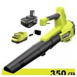 $129 RYOBI ONE+ 18V 100 MPH 350 CFM Cordless Batte