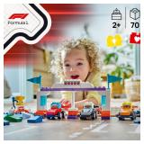 $45 LEGO DUPLO Town F1 Team Race Cars & Drivers 10