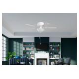 $75 Harbor Breeze Mayfield 44-in White LED Indoor