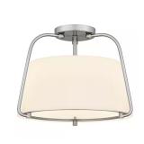 $90 Corbin 15 in. 2-Light Brushed Nickel Transitio