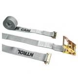 $17 2' x 16' Gray E Track Ratchet Straps w/ Spring