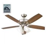 $114 Hampton Bay Devron II 52 in. Indoor Brushed N