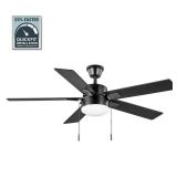 $110 52 in. Corwin Indoor/Outdoor Matte Black LED