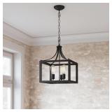 $169 Boswell Quarter 14 in. 3-Light Distressed Bla