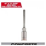 $215 Milwaukee 4 in. x 11-3/8 in. SDS-MAX Core Bit