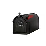 $20 Postal PRO Ambrose Black Post Mount Mailbox