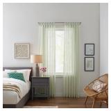 84-in Seagreen Geometric Light Filter Curtain