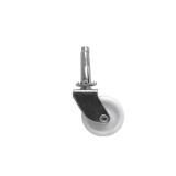 $7 1-5/8 in. White Plastic and Steel Swivel Stem C