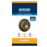 $37 Schlage Antique Brass Zinc Single Cylinder Dea