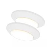 $33 Commercial Electric 7 in. Matte White Slim LED