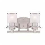 $80 Truitt 14.2 in. 2-Light Brushed Nickel Modern
