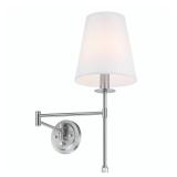 $80 allen + roth Zooey 8-in W 1-Light Brushed Nick