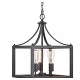 $169 Boswell Quarter 14 in. 3-Light Distressed Bla