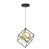 $119 Luxury 18-Watt 1 Light Black and Gold Modern