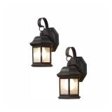 $60 Hampton Bay 10.5 in. 1-Light Bronze Outdoor Wa