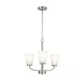 $70 Helena 19 in 3-Light Brushed Nickel Hanging Ch