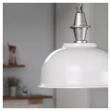$120 Progress Lighting Impress Dome Pendant Light