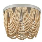 $149 Harlan 15 in. 3-Light Brushed Grey Flush Moun