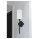 $55 allen + roth Odessa 4-in W 1-Light Matte Black