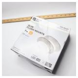 Commercial Electric LED Flush Mount Brushed Nickel