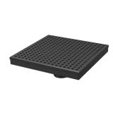 $62 8 in. x 8 in. Matte Black Shower Drain with Sq