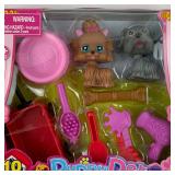 Puppy Pet 10 Piece Toy Set Multicolor Kids Girls T
