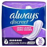 $15 Always Discreet Ultimate Extra Protection 7 Dr