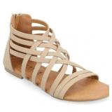 $39 Journee Womens Hanni Gladiator Flat Sandals, W