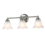 $45 Ashhurst 3-Light Brushed Nickel Classic Tradit