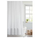 $26 71 in. x 74 in. White Fabric InstaCurtain