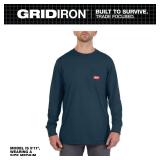 $28 Men's X-Large Blue GRIDIRON Cotton/Polyester L