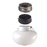 $20 1-Light Multi-Finish Ceiling Fan Globe LED Lig