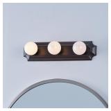 $22 Project Source 3-Light 18.07-in Bronze Vanity