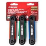 $20 Husky SAE/Metric Folding Hex Key Set With Bonu