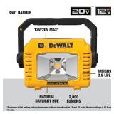 DEWALT 20-volt max 2000 -Lumens LED Battery-operat