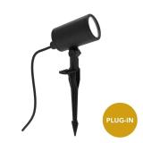 $50 Hampton Bay 250 Lumen Black Plug-in Integrated