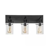 $90 Hampton Bay Regan 21 in. 3-Light Espresso Bron