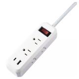 $15 8-in-1 6-Outlet 5 ft. Power Strip with 2 USB P