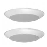 $24 Project Source 1-Light 7.4-in White LED Flush