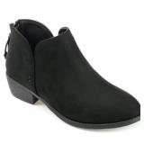 $95 Journee Womens Livvy Back Heel Zip Stacked Hee