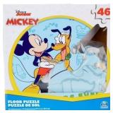 $21 Disney Mickey Mouse Floor Puzzle One Size Blue
