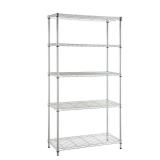 $70 Chrome 5-Tier 5-Tier Metal Wire Shelving Unit