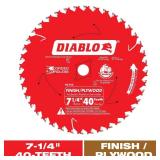 $15 DIABLO 7-1/4in. x 40-Tooth Finish Circular Saw